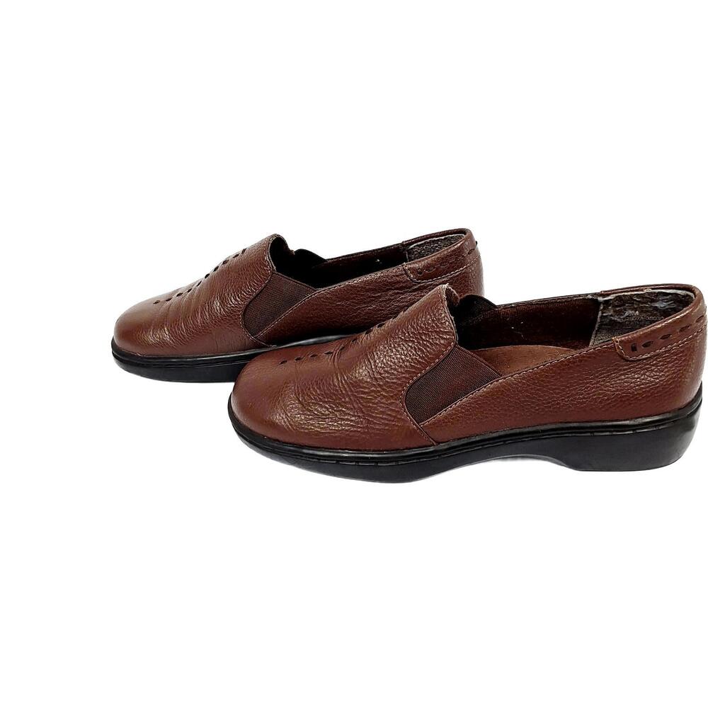 SBICCA Brown Leather Loafers, Women's Size 7.5